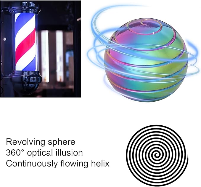 Kinetic Spinning Desk Toys, Fidgets for Anxiety and Stress for Adult Teen Cool-Stuff, Party Gifts for Christmas & Halloween (Circular/Cylindrical/Conical)