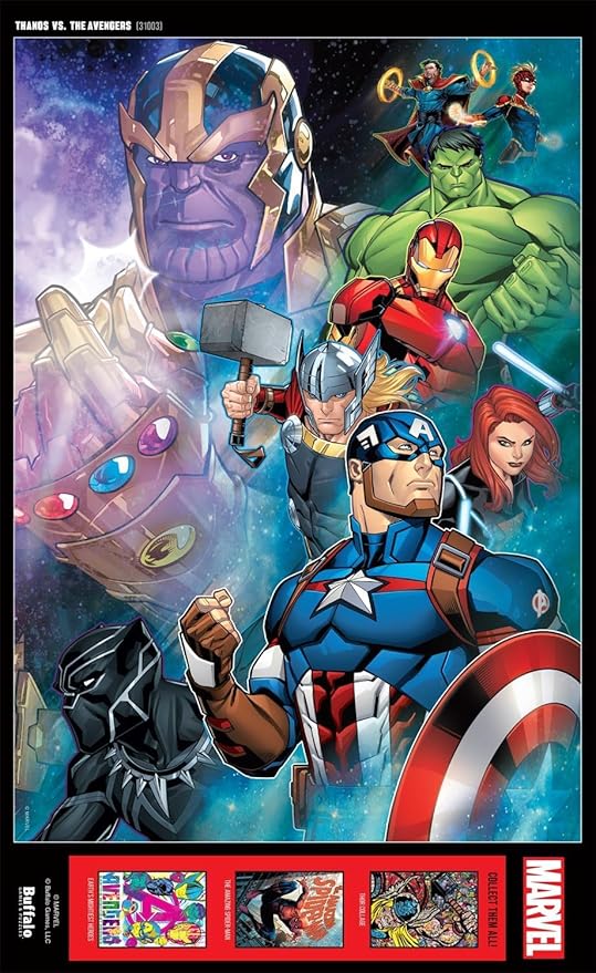 Buffalo Games - Marvel - Thanos vs. The Avengers - 500 Piece Jigsaw Puzzle for Adults -Challenging Puzzle Perfect for Game Nights - Finished Size is 21.25 x 15.00