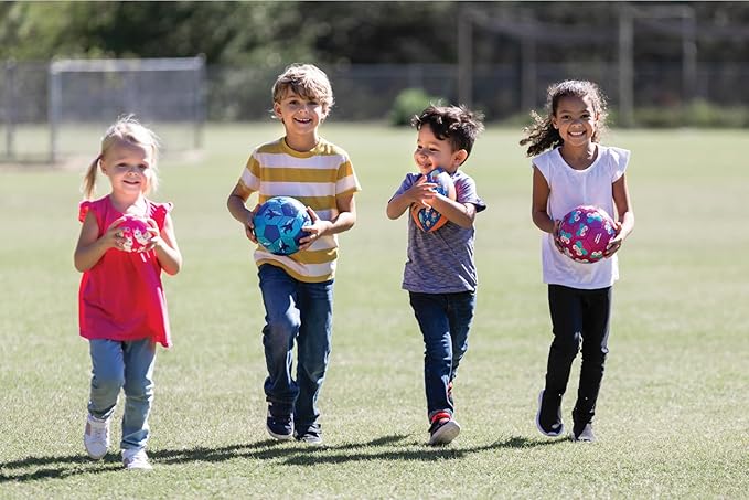 Crocodile Creek Football for Kids Ages 3 and Up - Inflatable Ball for Flag Football Games and Outdoor Sports - Made from Rubber - Solar System - 8-inch Length