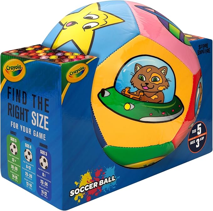 Crayola Official Soccer Ball - Unisex Kids - CRAY85BL Fruits Size 5