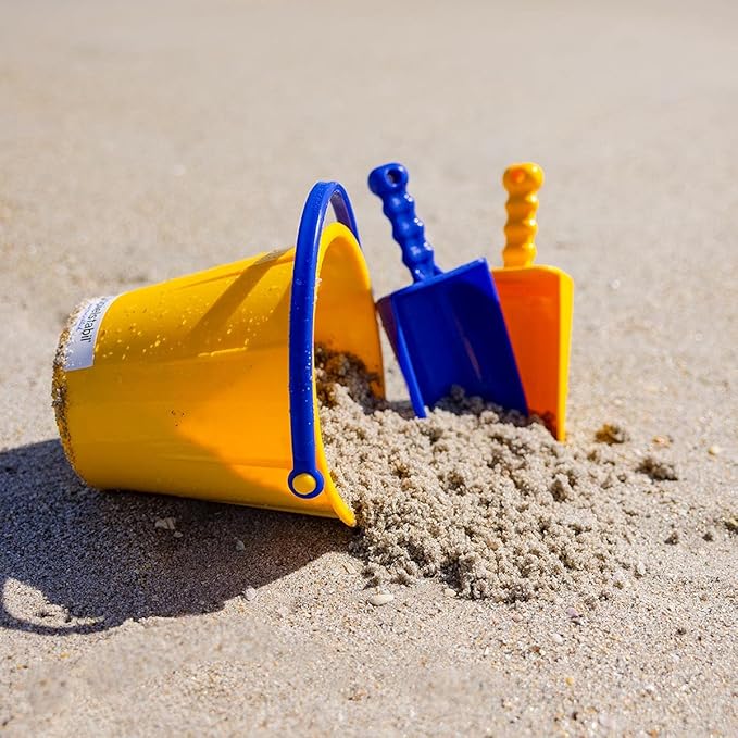 Spielstabil Large Sand Scoop Beach Toy for Kids - Heavy Duty Sand Shovel, Beach Tools & Sandbox Toys (One Shovel Included - Colors Vary)
