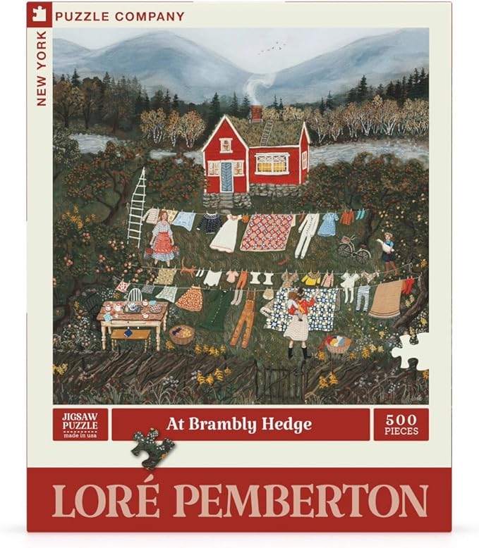 New York Puzzle Company - Loré Pemberton at Brambly Hedge - 500 Piece Jigsaw Puzzle for Family Game Nights by Loré Pemberton