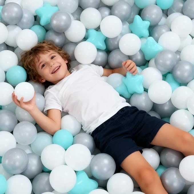 GOGOSO Ball Pit Balls for Toddlers Kids Plastic Balls for Ball-Pit Playpen Pool Baby Play Pastel BPA-Free Non Toxic Play Pastel Crush Proof Bal 50 100 200 500 1000 Count