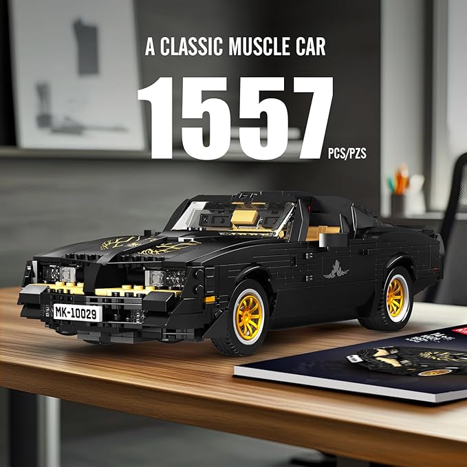 Mould King 10029 Car Model Toys MOC Bricks Collectible Sportscar Building Blocks, Racing Car Building Kits for Adult, Static Version 1,557 Pieces