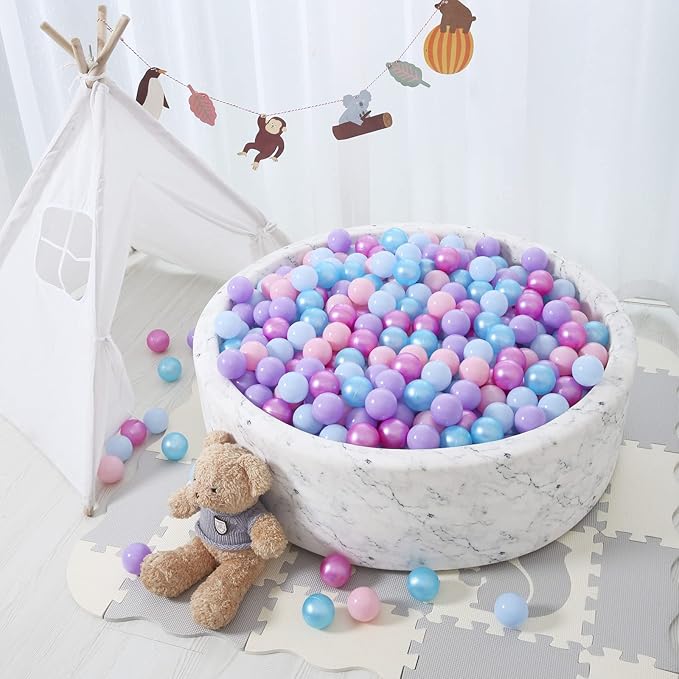 STARBOLO Ball Pit Balls for Toddlers Phthalate Free BPA Free Non-Toxic Crush Proof Play Balls for Toddlers Kids Pool Playhouse Pack of 100 200 500