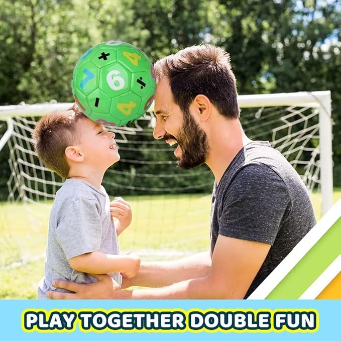 Dilabnba Kids Mini Soccer Balls, 3PCS Toddlers Football Toys, Soft Sport Indoor Outdoor Ball for Girls Boys 3-8 Years Old with Pump, Parties and Operation Christmas Child Shoebox