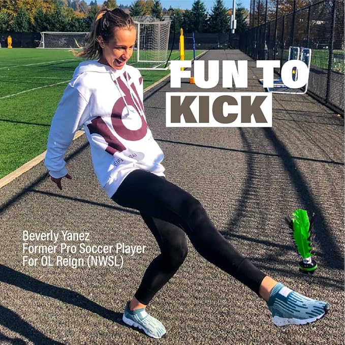 Kickit | The Original Birdie Soccer PRO Trainer | Play Outdoors, Indoors or Backyard, Beach or Tailgate, All Ages Fun & Travel Friendly (Black & Red)