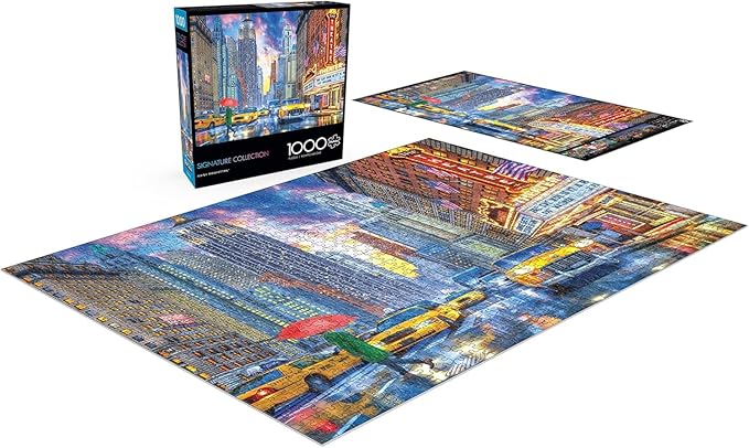 Buffalo Games - Dominic Davison - Rainy Manhattan - 1000 Piece Jigsaw Puzzle for Adults -Challenging Puzzle Perfect for Game Nights - Finished Size is 26.75 x 19.75