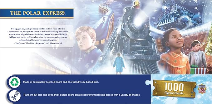 MasterPieces 1000 Piece Christmas Jigsaw Puzzle - Polar Express Panoramic - 13"x39"