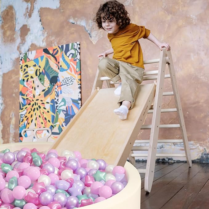 Realhaha Ball Pit Balls 50 100 200 500, Star Shapes for Babies Kids Playpen Plastic Balls for Babies Ball Pool Puppy Playballs
