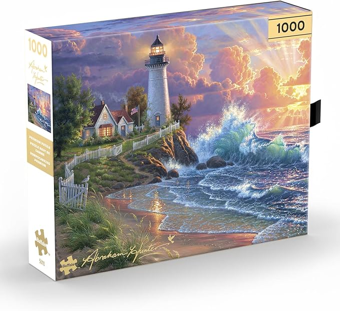 Buffalo Games – Light of Hope – Abraham Hunter - 1000 Piece Jigsaw Puzzle - Premium Gold Collection Giftable Puzzle for Adults – Precision-Cut Pieces