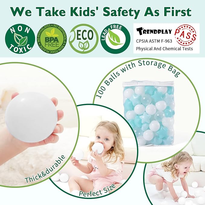 TRENDPLAY Star Ball Pit Balls for Toddlers -50 100 200 Count Star Balls Different Shapes, Non-Toxic Plastic Balls for Safe Play, Boys Girls Festival Party Decoration