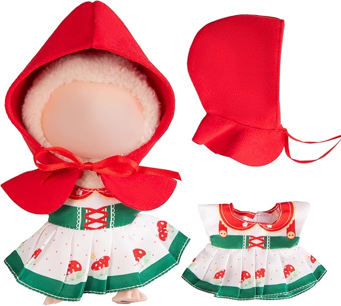 17cm Doll Clothes for Outfit, Decoration Accessories for 17cm Dolls Clothes, No Doll Included (Christmas)