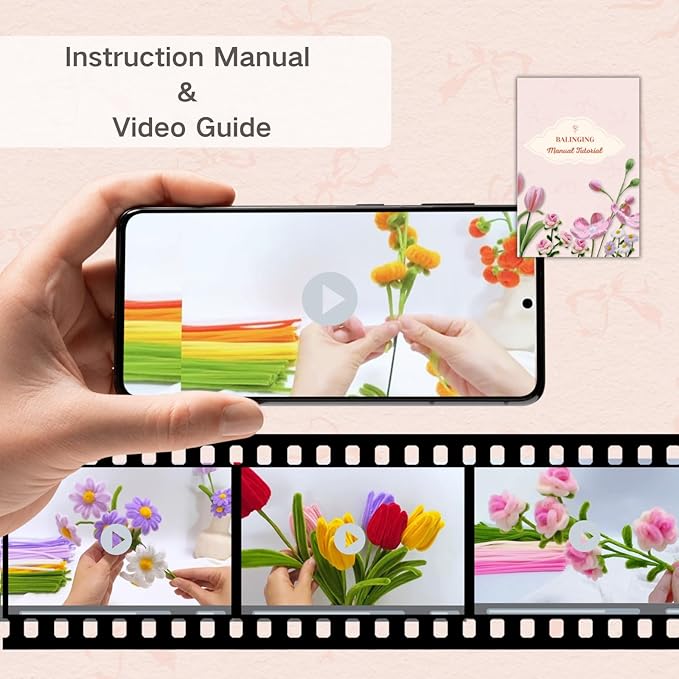 500pcs Pipe Cleaners Craft for Flowers,Chenille Stems for DIY Flower Making Kit,Pipe Cleaners Projects Creative for DIY Art and Craft,Ideal for Holiday Decoration(Pumpkin)
