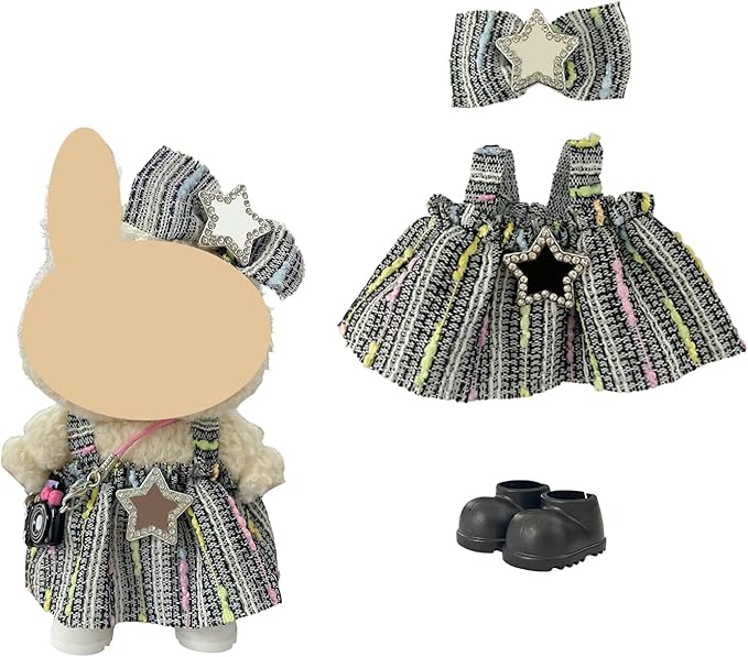 Ezcora Clothes for Doll, 6 Pack Doll Outfits for 17cm Doll, Perfect for Play and Display, Accessories for Doll's Collectors, (No Dolls) (Princess Dress)
