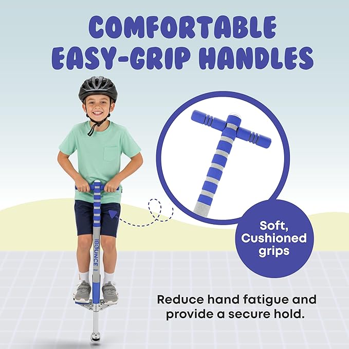 New Bounce Pogo Stick for Kids - Pogo Sticks, 40 to 80 Lbs - Sport Edition, Quality, Easy Grip, PogoStick for Hours of Wholesome Fun