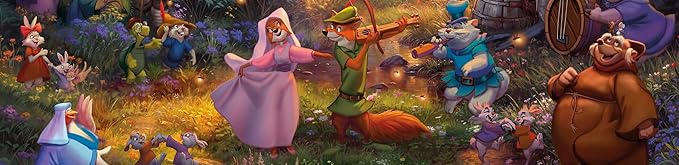 Buffalo Games – Thomas Kinkade Disney’s Robin Hood 1000 Piece Jigsaw Puzzle for Adults with Full-Color Reference Poster