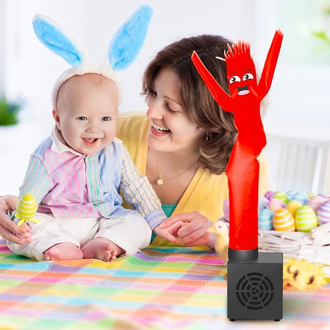 Poen Easter Gifts for Kids Mini Wacky Waving Inflatable Tube Guy with Blower Gag Toy Gift Inflatable Tube Man Birthday Desktop Decor Dancing Blow up Man for Office Party Decor(Funny)