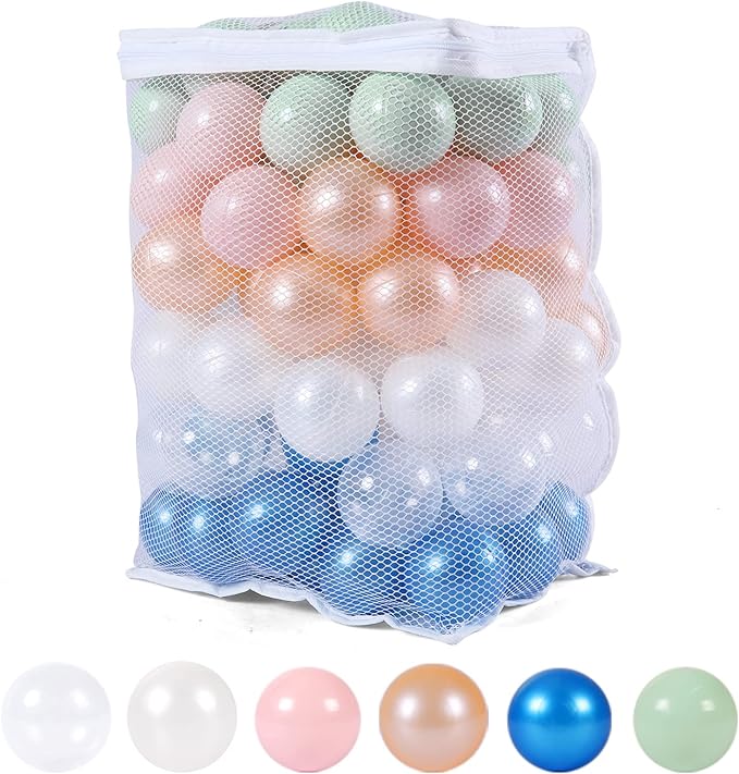 STARBOLO Ball Pit Balls for Toddlers Phthalate Free BPA Free Non-Toxic Crush Proof Play Balls for Toddlers Kids Pool Playhouse Pack of 100 200 500