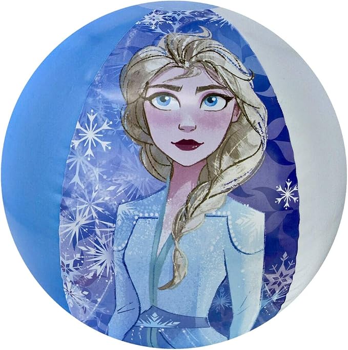 Disney Frozen 2 Themed Pool Party Swim Toys Inflatable Beach Ball, 13.5 Inches, for Summer Parties and Gift, Water Fun for All Elsa Anna Olaf Fans