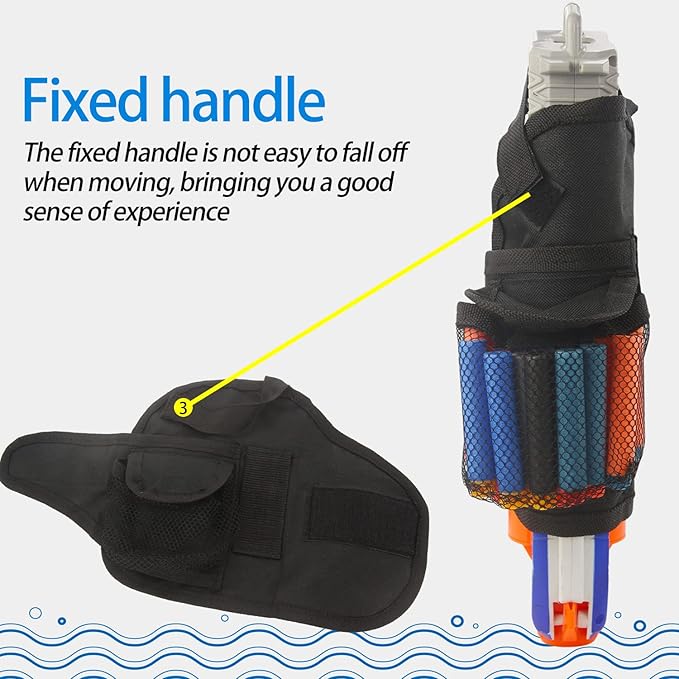 BOROLA Adjustable Tactical Waist-Bag Compatible for Nerf Mega Elite Series