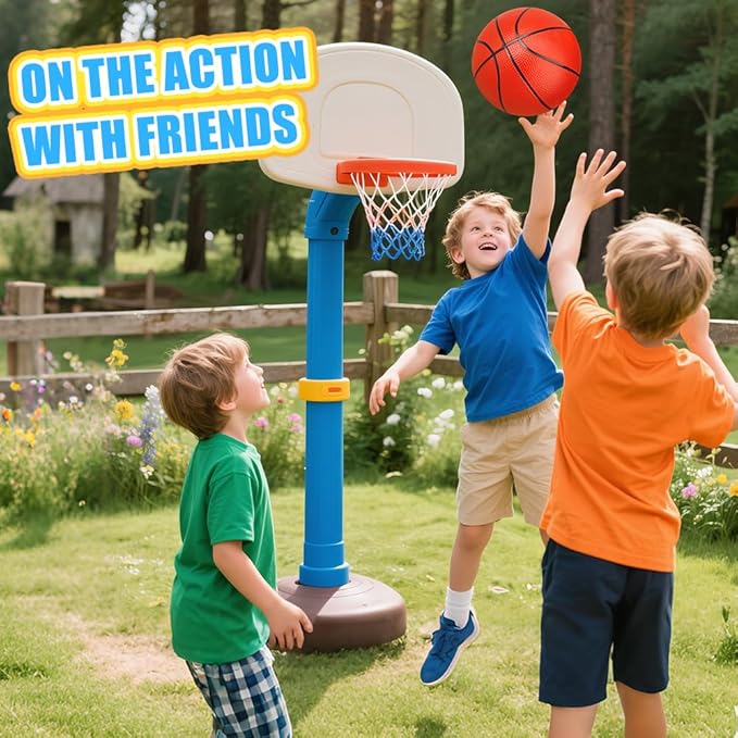 Dilabnba 8" Mini Rubber Replacement Basketballs for Basketball Hoop/Pool, Kids Toddler Soft Beach Bouncy Ball Sports Party Game, Junior Balls Indoor Outdoor Arcades Games, Lightweight (4PCS)