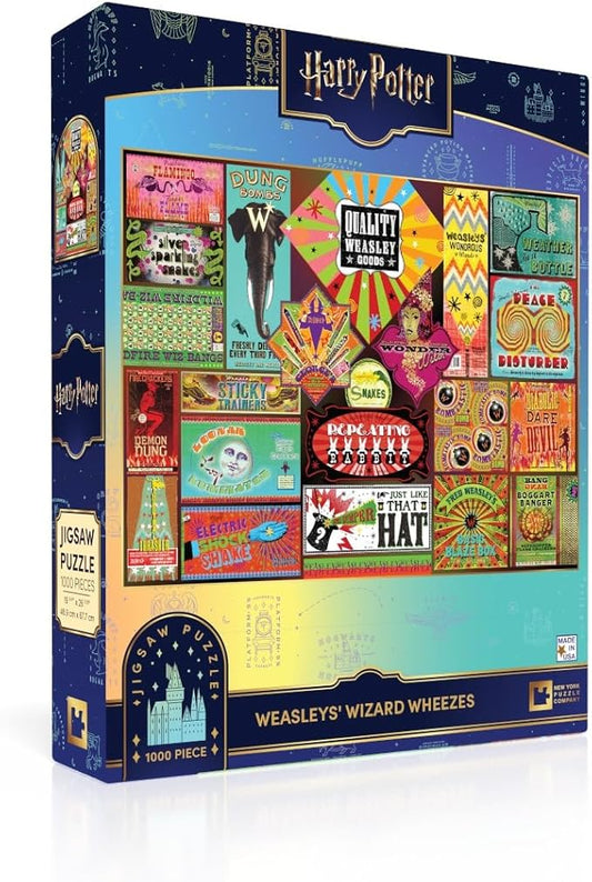 New York Puzzle Company - Harry Potter Weasleys' Wizard Wheezes - 1000 Piece Jigsaw Puzzle for Family Game Nights