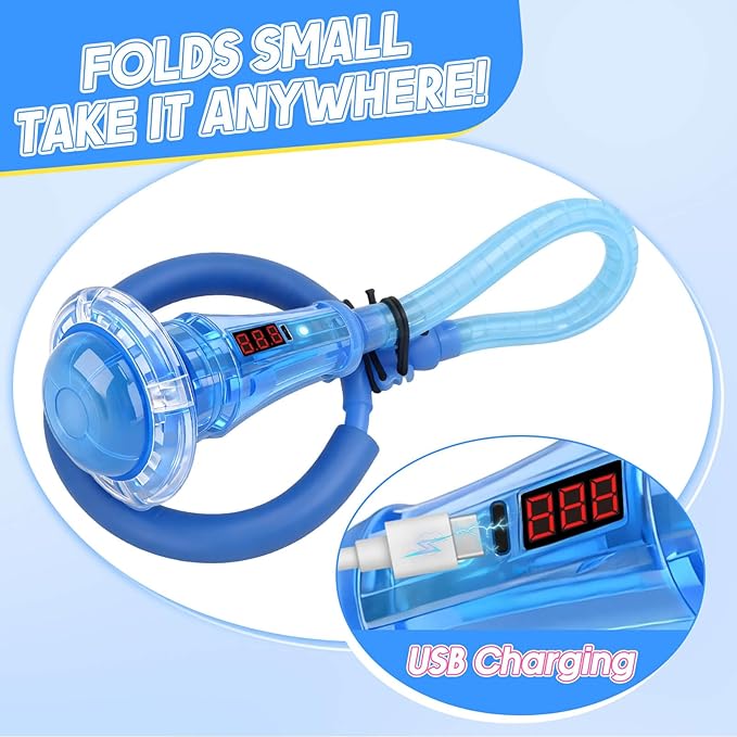 Dolanus Skip Toy with Counter- Laps, Time, Distance, Toys for 5-12 Year Old Kids, Girls Birthday Gifts for Age 5 6 7 8 9 10 11 12, Outdoor Outside Sports Games, Girls Toys Ages 6-8 8-13 (Blue)