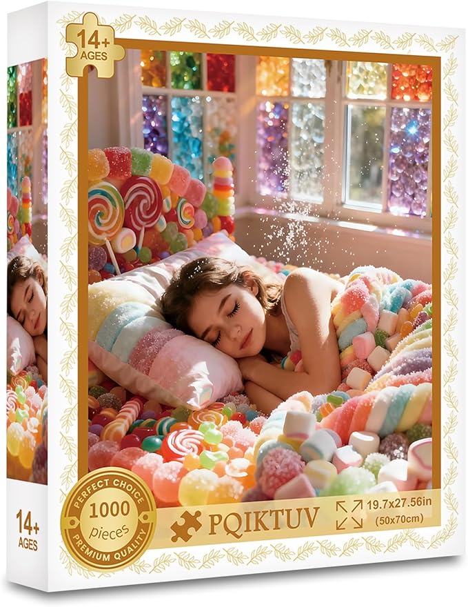 Puzzles for Adults 1000 Pieces Jigsaw Puzzles with Letters on Back Impossible Puzzle Homewall Decoration Gift for Valentine Friends Parents(27.56x19.7 Inch)