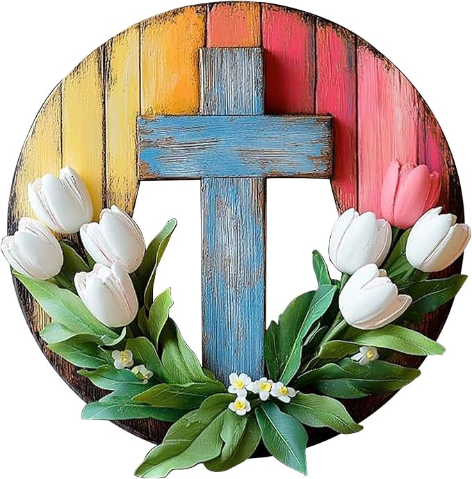 Pikoqunc Wooden Puzzles for Adults,501 Pieces 16.8x16.9 Inches,Tulip Cross Laser-Cut Jigsaw with Premium Smooth Wood Texture, Relaxing Art Puzzle Gift for Friends and Family in Exquisite Box
