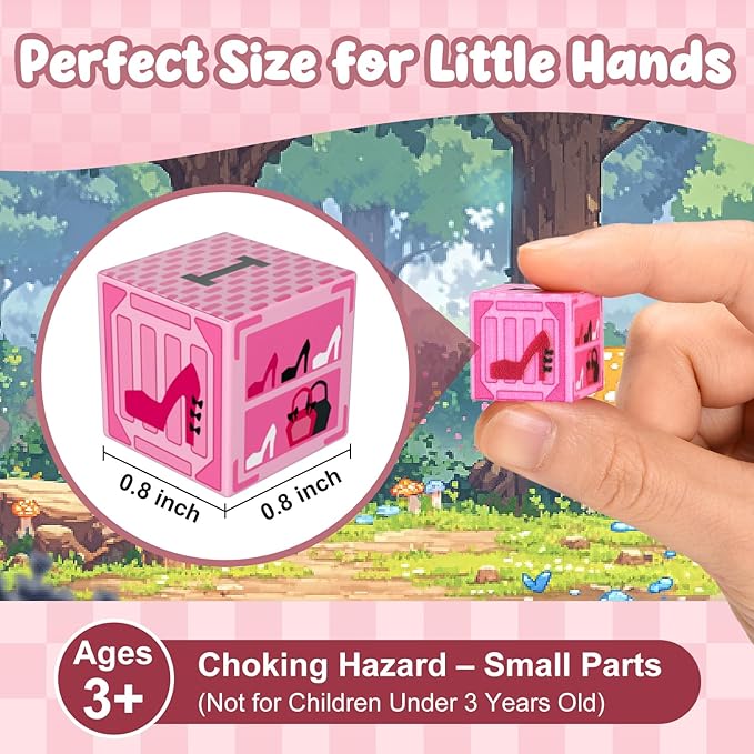 ADAH 216PCS Magnetic Building Blocks for Girls, Pink Princess STEM Toys for Ages 4-8, Creative Educational Building Toys for 3-6 Year Olds, Magic Blocks for Kids