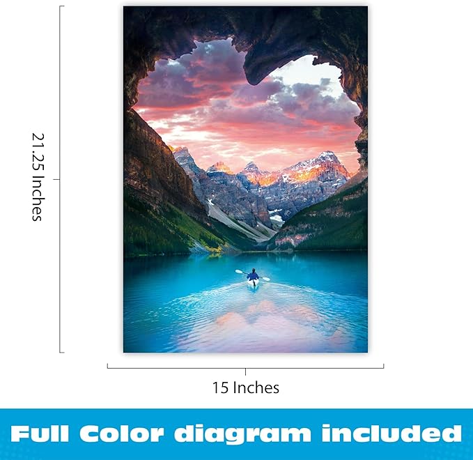 Buffalo Games - Follow Your Heart - 500 Piece Puzzle for Adults - Romantic Scenic Jigsaw with Poster - High Quality Precision Cut Pieces