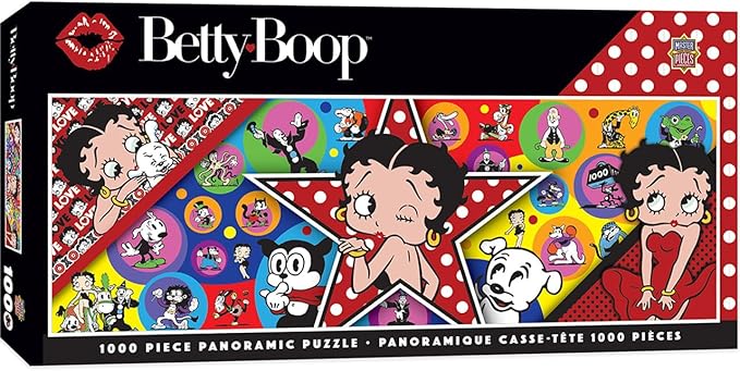 MasterPieces 1000 Piece Jigsaw Puzzle For Adults, Family, Or Youth - Betty Boop Panoramic - 13"x39"