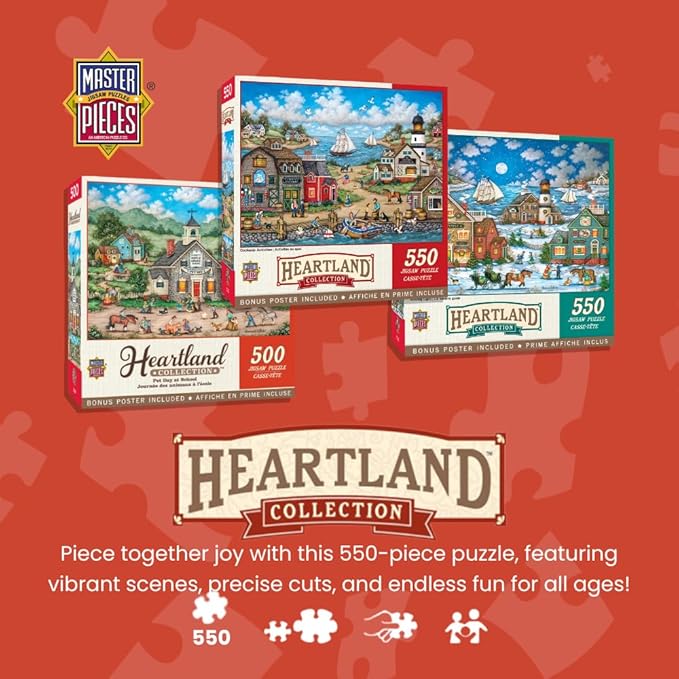 MasterPieces - 550 Piece Jigsaw Puzzle, The Days End, Fun for Adults, Family, Kids, 18" x 24"