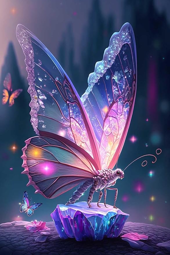 35 Pieces of Puzzle,Pink Butterfly Animal Series Wooden Puzzle,Dust-Free Perfect Interlocking,Suitable for Home Decoration,Birthday Gifts,Suitable for Both Men and Women