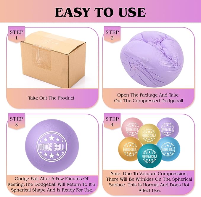 Jerify Foam Dodgeball Set 5 Inch Soft Skin Playground Dodgeballs Bulk, Low Density Foam for Non Sting Dodgeball Sports Equipment for Kids and Adults