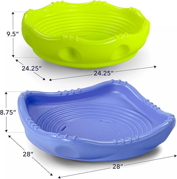 Simplay3 Two Sided Rock Around Wobble Disk and Climbing Dome 2 Pack for Toddlers and Kids - Rocking and Climbing - Indoor/Outdoor - Large and XL (Multicolor, 2 Pack, 2 Sizes)