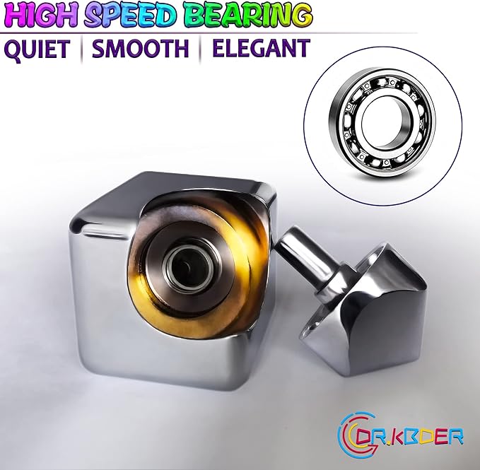 Fidget Spinner Toys Cube Adults, Easter Basket Stuffers for Teens Metal EDC Cool Desk Gadgets Office Toys Small Anxiety Figette Sensory Toy, ADHD Tool Fingears Figet Stress Valentine Gift for Boys