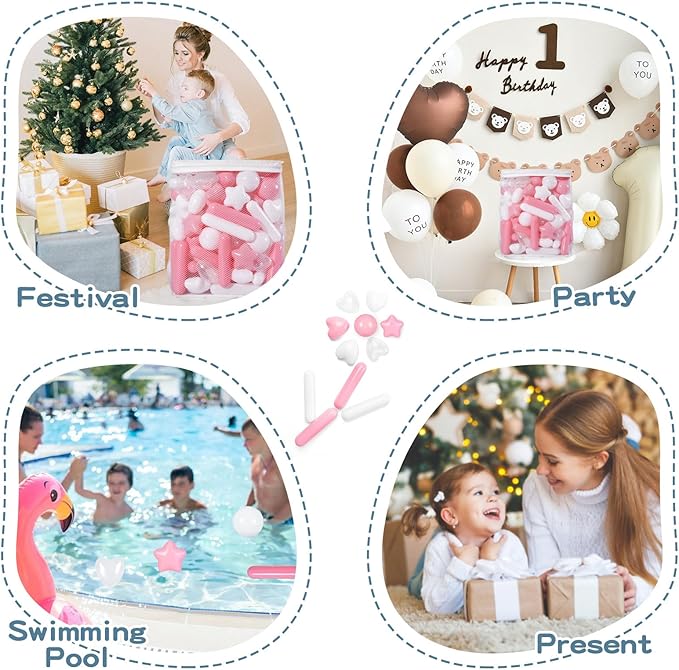 STARBOLO Ball Pit Balls for Kids -Pack of 150 200 500 Colorful Ball Pit Balls Crush Proof Plastic Toy Balls for Toddlers Ball Pit, Ball Pit Play Tent, Baby Pool Water Toys