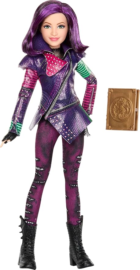 Mattel Descendants Mal Isle of the Lost Tenth Anniversary Fashion Doll with Removable Outfit, Accessory & Bendable Joints, Inspired by the Movies