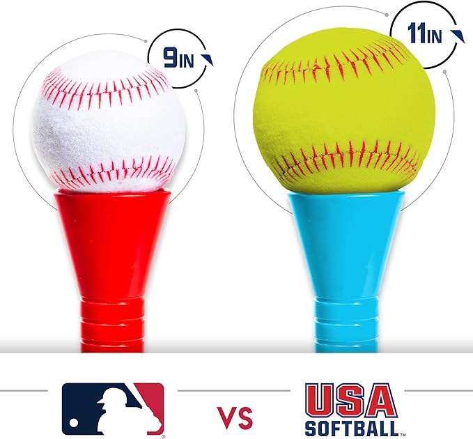 Franklin Sports Grow-with-Me Kids Baseball Batting Tee + Stand Set for Youth + Toddlers - Youth Baseball, Softball + Teeball Hitting Tee Set for Boys + Girls