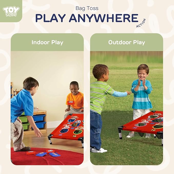 TOY Life Bean Bag Toss Game, Carnival Party Games, Cornhole Set for Kids Outdoor Games, Outside Toys for Kids Ages 4-8, Yard Outdoor Toys for Toddlers 3-5, Gifts for 3 4 5 6 7 Year Old Girls & Boys