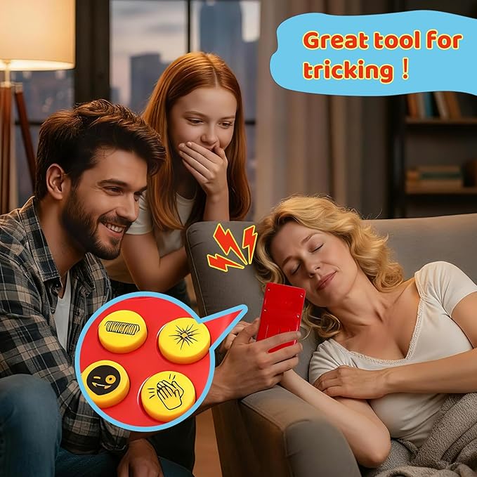 Sound Effects Machine - Easter Basket Stuffers for Kids - 20 Funny Sounds with Volume Control - Portable Electronic Sound Maker for Party, Game Night and Family Fun