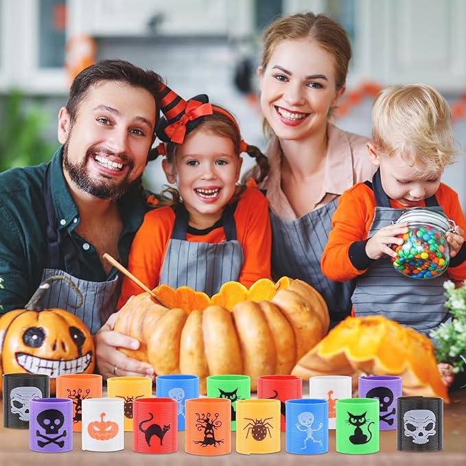 (24Pcs Halloween Spring Coil)