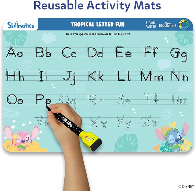 Skillmatics I Can Write Disney's Lilo & Stitch - Reusable Preschool Learning Activities, Educational Toy and Game, Back to School Supplies, Gifts for Students, Kids, Toddlers Ages 3, 4, 5, 6