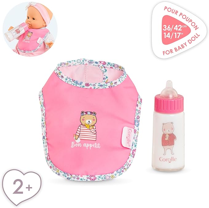Corolle Magical Baby Bottle with Accessories Interactive Toy for Kids Age 3 and Up Educational Playtime