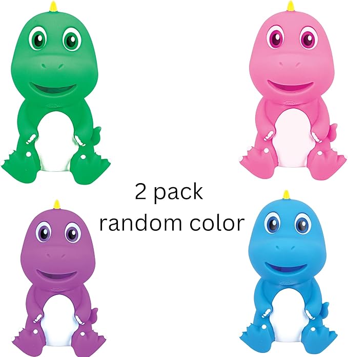 Animolds Baby Toys Squeaky Toy Squeeze Party Favors Toys for Boys Novelty Toys & Amusements Screaming Rubber Gag Gifts Small Animal Toys Funny Dog Toys 6-8In Baby Sensory Toys 2PK(Squeeze Me Dino 2PK)