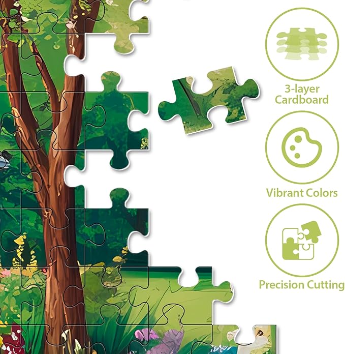 500 Pieces Jigsaw Puzzles for Adults, Spring Chursh Puzzle for Adults Seniors, Recycled Paper Puzzle 500 Pieces, NO Dust, Colorful Challenging Puzzle Family Game Gift for Friends (20.5x15in)