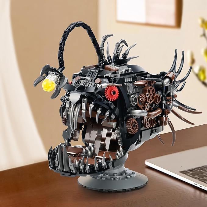 Mechanical Fish Building Sets,Ocean Animal Collection Toy,Adults Home or Office Decor,STEM Building Gift for Teens Boys and Girls 8-14 (1038PCS)