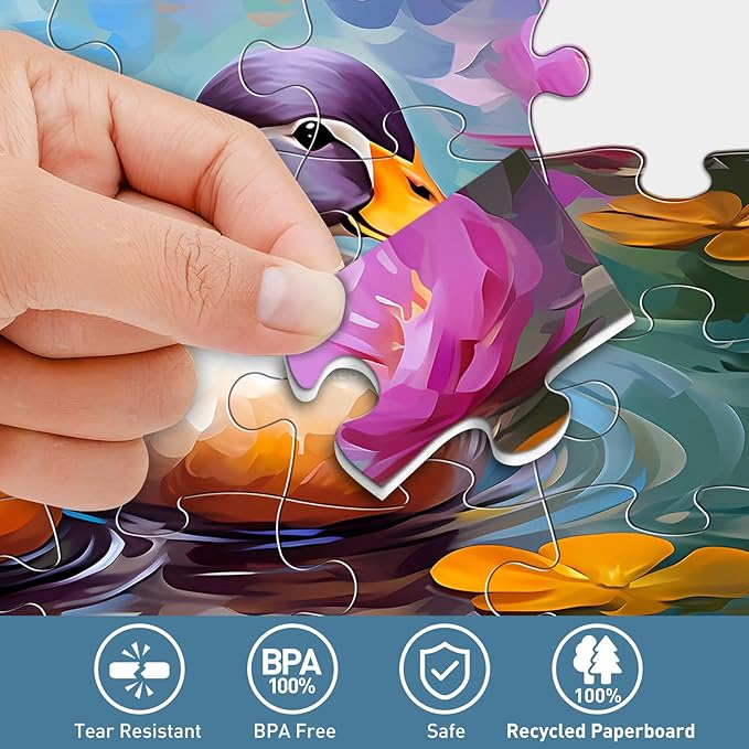 6 Pack 36 Piece Large Jigsaw Puzzle for Seniors Puzzles Dementia Alzheimer's Products and Activities for Elderly Adults Alzheimer's Puzzles Easy Memory Games Gift for Seniors Patients in Nursing Home